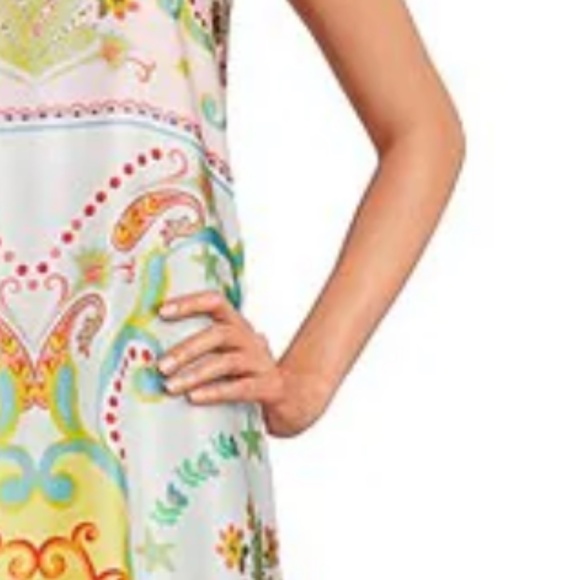 Antonio Melani Lucia Printed Satin Strapless Dress nwt sz 6 - Picture 5 of 7